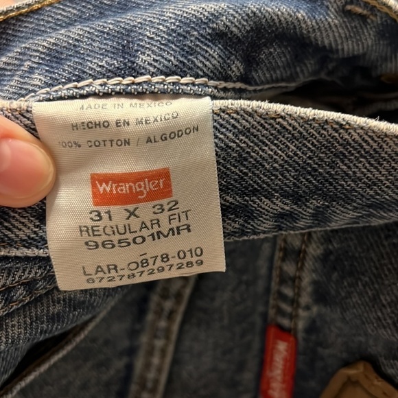 WRANGLER Regular Fit Blue Jean SZ 31x32 (1) - Picture 7 of 8
